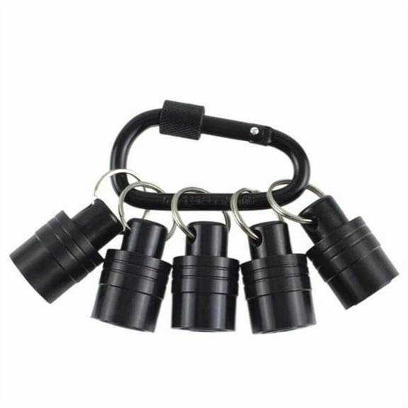 SDS Plus Shank Drill Bit Holder Keychain SDS Shank Adapter Extension Bar Socket Adapter Easy Change Hand-Held Holders,5 * SDS Plus drill bit holder 1 * Keychain,Black