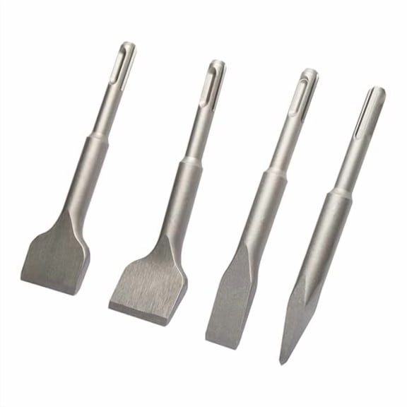 SDS Plus Shank Electric Hammer Masonry Point Groove Flat Chisel Drill Bit for Tile Cement Concrete Brick Stone