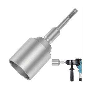 SDS-Plus T Post Ground Rod Driver, Drill Bit Driver, B