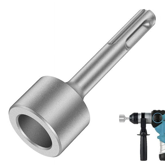 SDS-Plus T Post Ground Rod Driver, Drill Bit Driver Hammer Converter for Grounding Rods E
