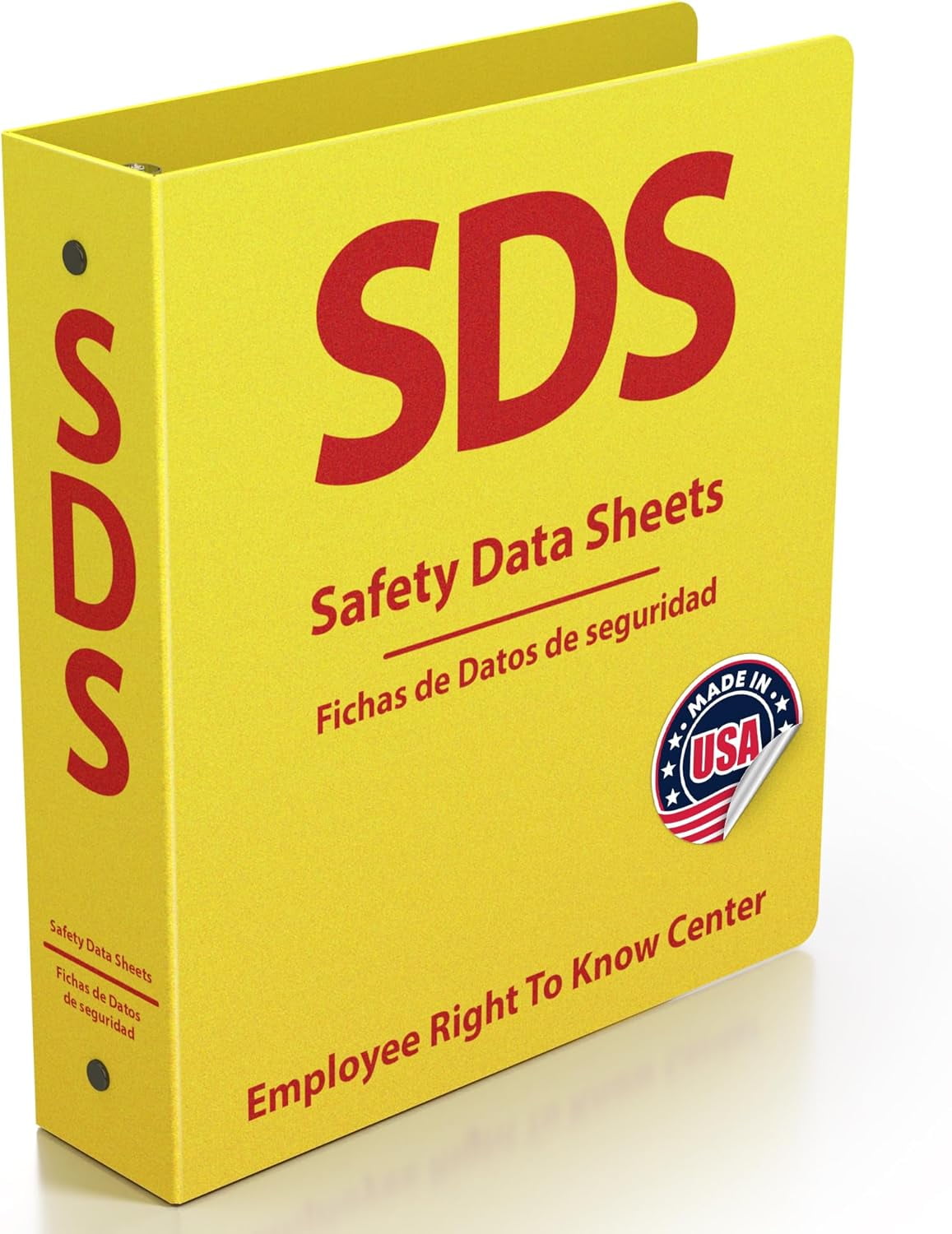 SDS Poly 3-Ring Binder 2 Inch - Bilingual English/Spanish Safety Data ...