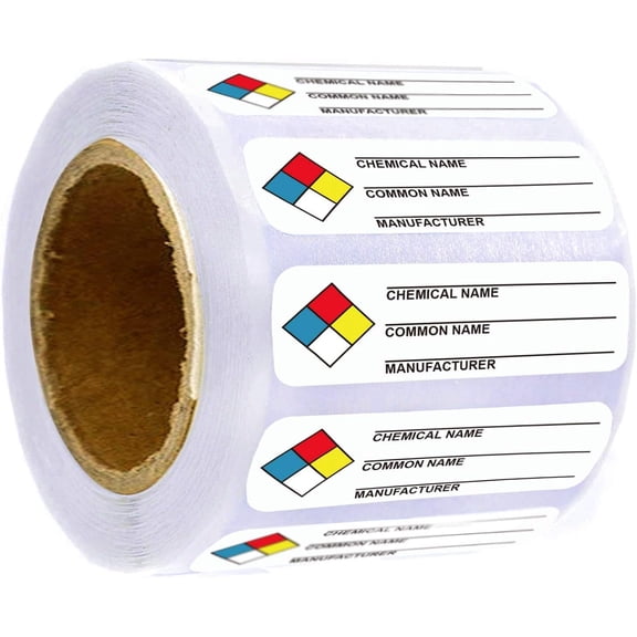 SDS Stickers MSDS Stickers for Chemical Safety Data 13inch Chemical Identifying Labeling Sticker Decals 250Pcs