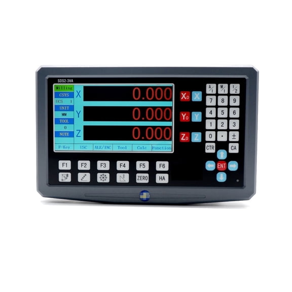 SDS2-3VA 3 Axis LCD Digital Readout Kit And 3 Pieces KA-300 Glass Linear Scale Encoders For Lathe Grinder Millilling ,Convenient for Operation