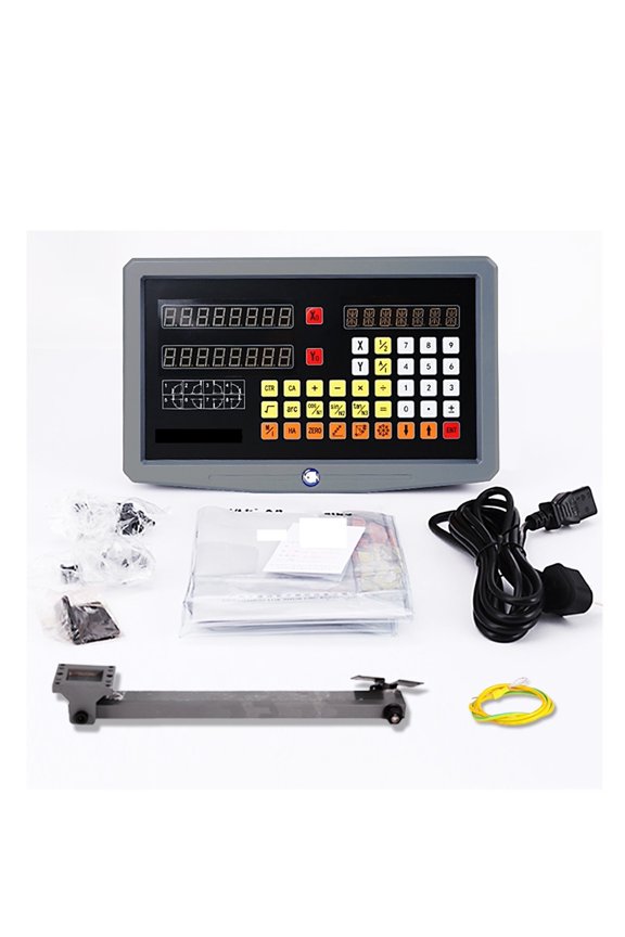 SDS2MS 2 Axis DRO Set Digital Readou Kit With 2PCS Linear Scale 5U Length 120mm To 1020mm For Lathe Mill CNC Machine