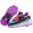thumbnail image 1 of SDSPEED 7 Colors LED Rechargeable Kids Roller Skate Shoes with Single Wheel Shoes Sport Sneaker, 1 of 4