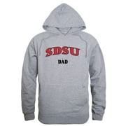 SDSU San Diego State University Aztecs Dad Fleece Hoodie Sweatshirts Heather Grey Small