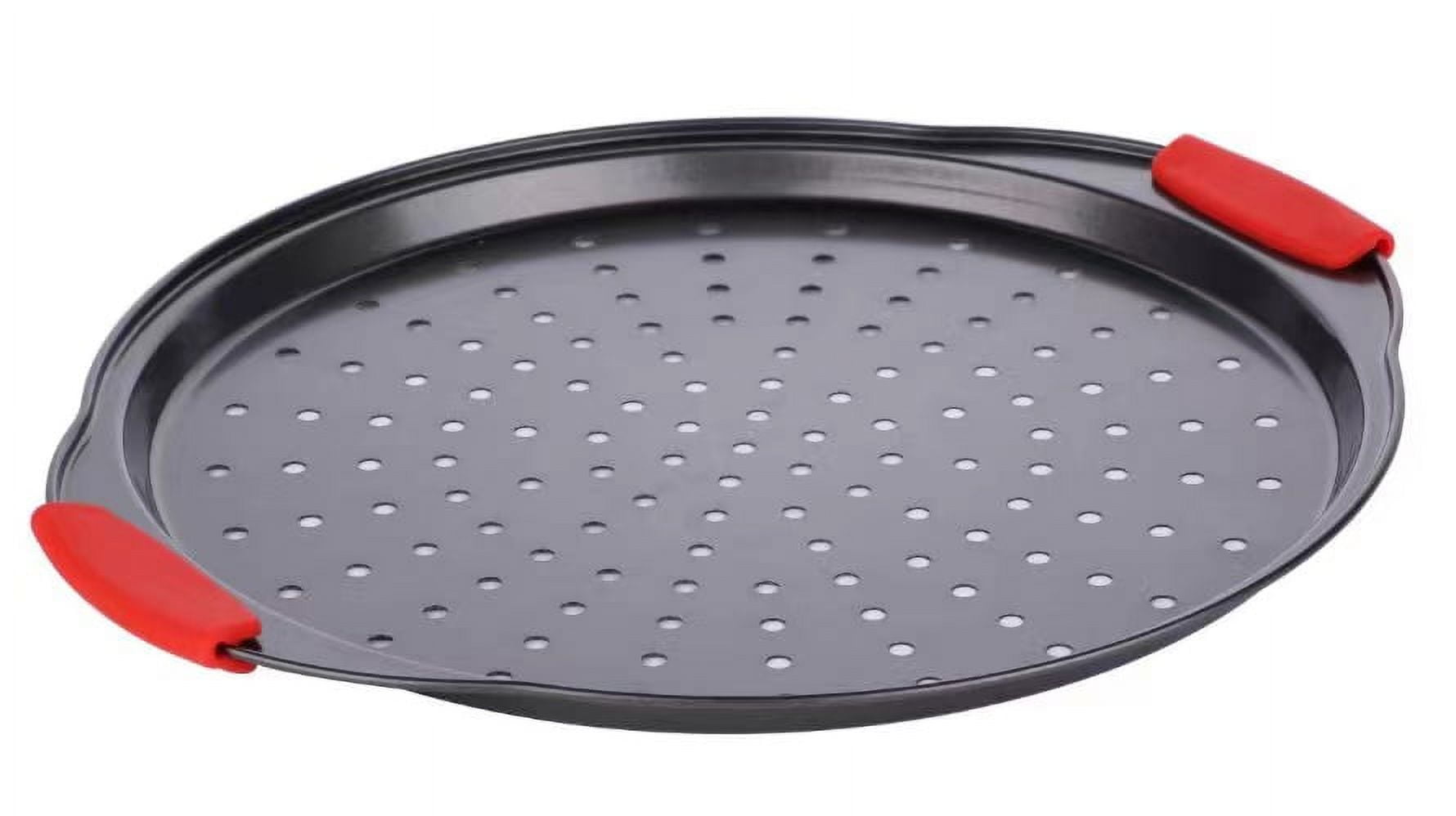 ODDIER 13inch Nonstick Pizza Pan，Carbon Steel Baking Oven Pizza