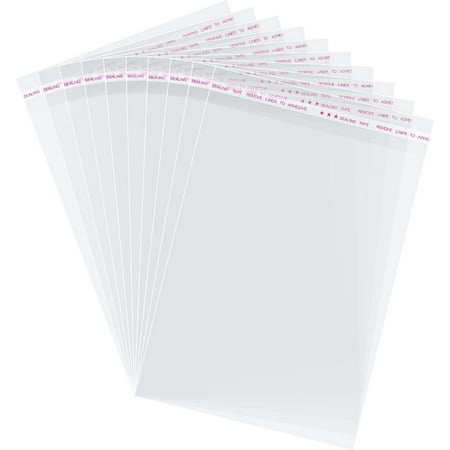 SDTC Tech Self Sealing Cellophane Bags, 350PCS 3.94x5.9 Inches Clear Treat Bags Resealable Plastic Cellophane Gift Bags for Packaging Gifts,Cookies,Party Favors,Treats,Candy, Small Cakes,Crafts