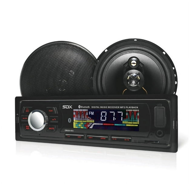 SDX Audio Car Stereo Music Sound Equipment Bluetooth Auto Calling, AM