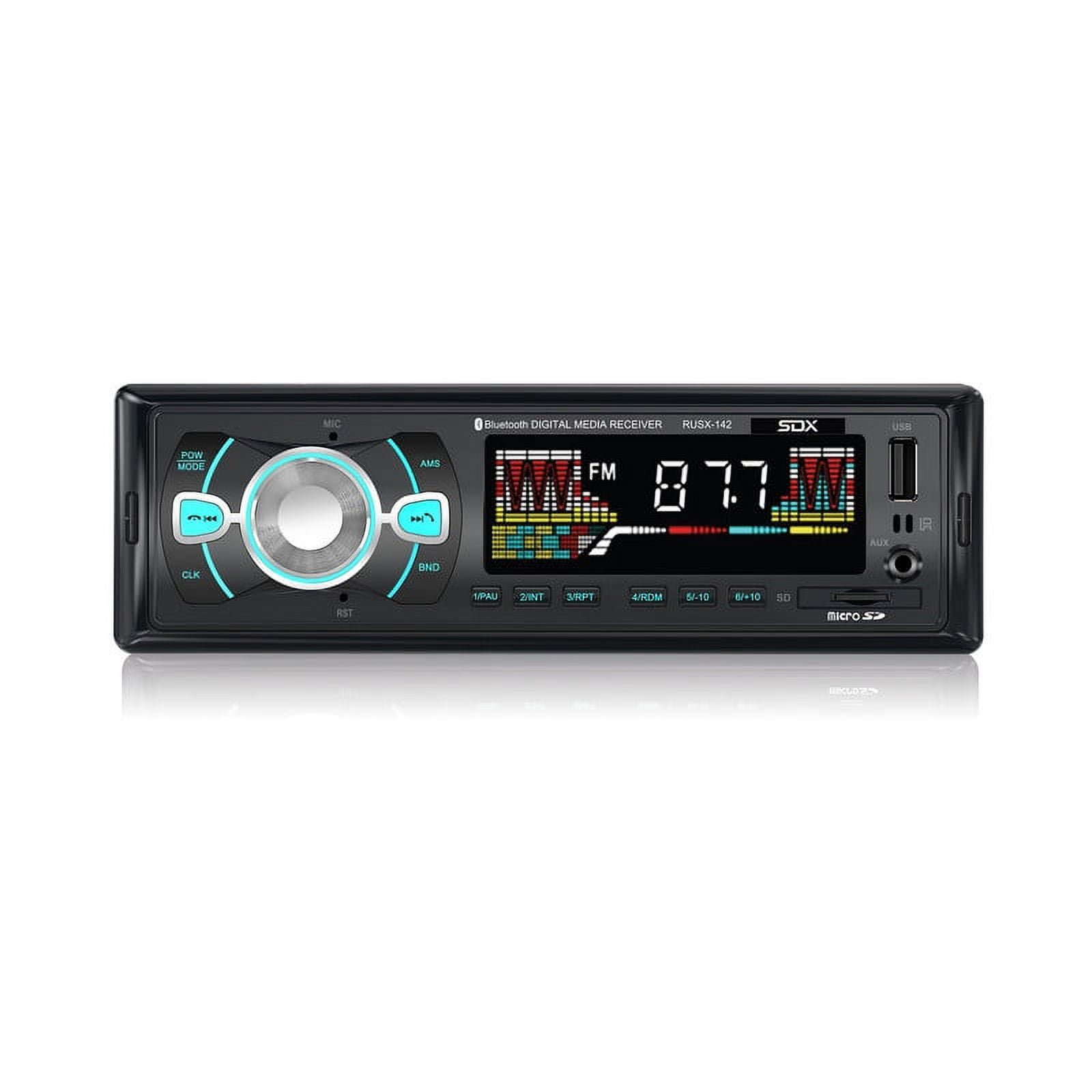 SDX RUSX-142 Car Audio Stereo System with Bluetooth, USB, AM/FM/MP3