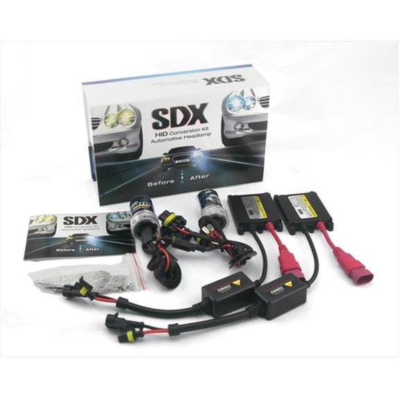 SDX UN-S-Slim Kit-5202-10K HID Xenon 10000K 35W DC Slim Kit, Light Blue