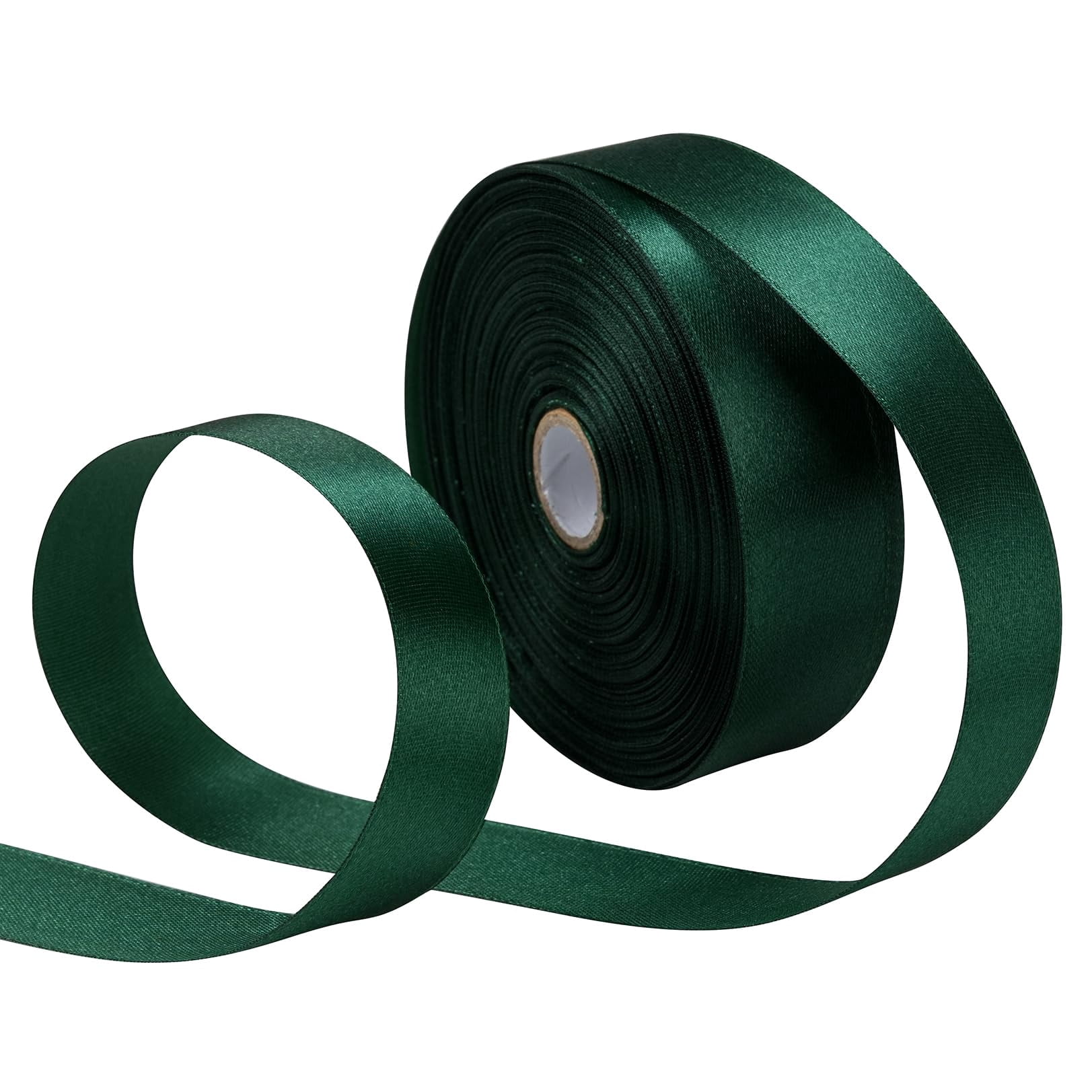 Bdf Button Ribbon SDZMDL Dark Green Satin BDF32 Ribbon for Gift Wrapping, 1 inchx50 Yards ...