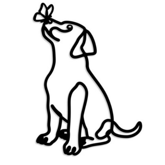 ✅ SDcart® Canine Companion Wall Art - Hand-Forged Iron Dog Silhouette Sculpture, Rust-Resistant Pet Lover Decor for Indoor/Outdoor Home & Garden