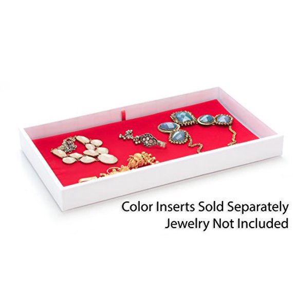 SE 1/2" Jeweler's White ABS Display Tray - JT9115W