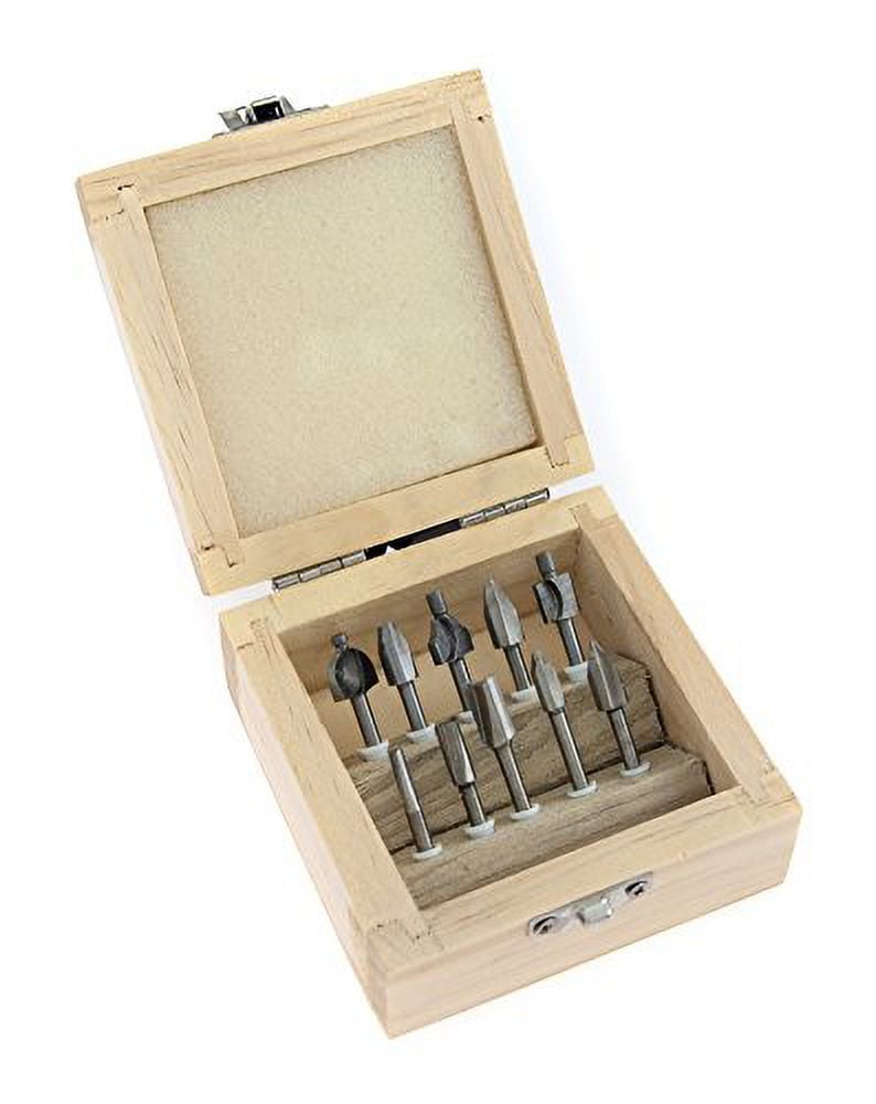 SE 10-Piece Mini Router Bits Set for Dremel Tools - 82210RB - Walmart.com