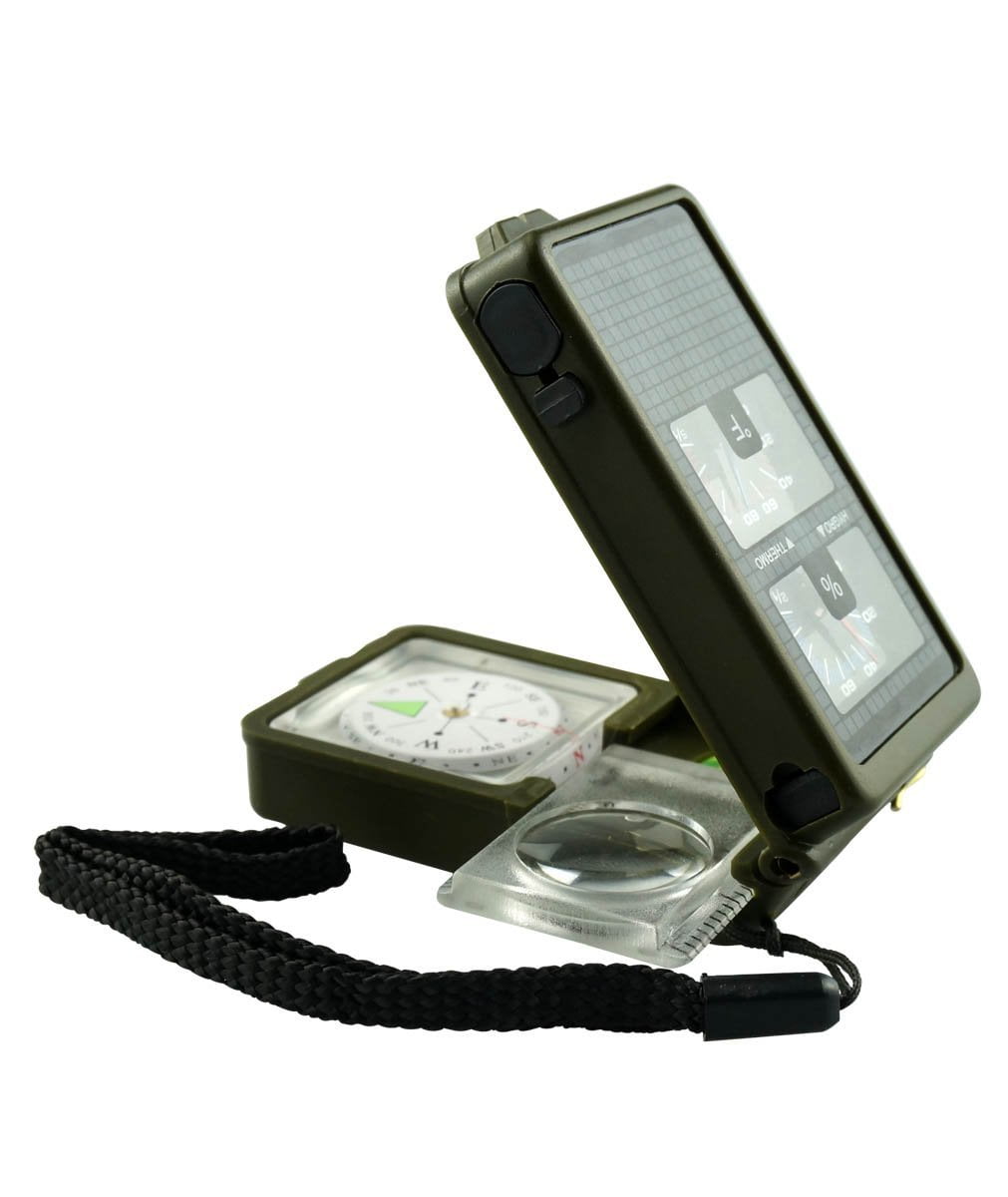 Boussole de poche Boussole de randonnée multifonctionnelle en alliage d