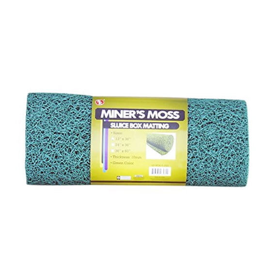 SE 12? x 36? Green Miner?s Moss (Sluice Box Matting) - GP-MT415-2GG
