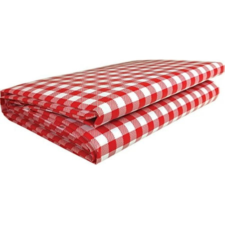 SE 54" x 72" Heavy-Duty Vinyl Checkered Tablecloth - OD-TC0175