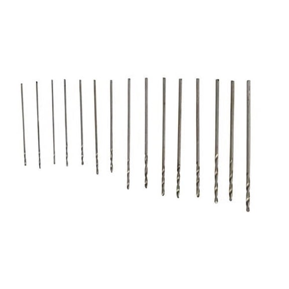 SE 82615MD High Speed Steel Drill Bit Set, 0.3 to 1 mm (15 PC.)