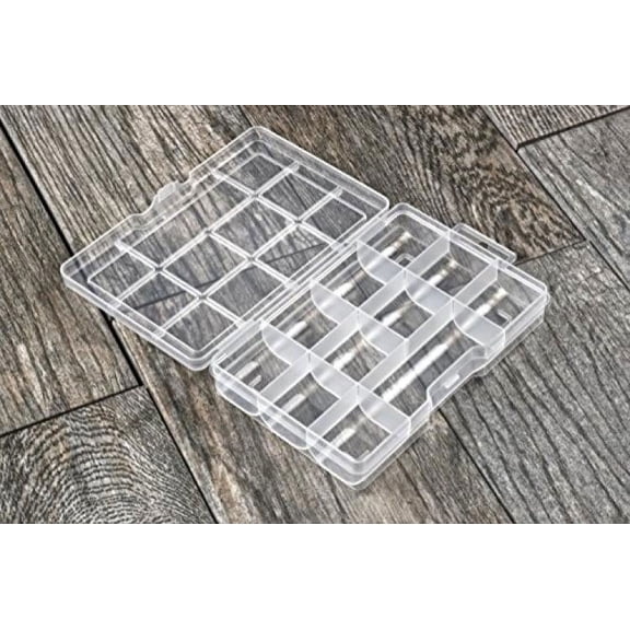 SE 8721BB 11-Compartment Plastic Storage Container with Lock