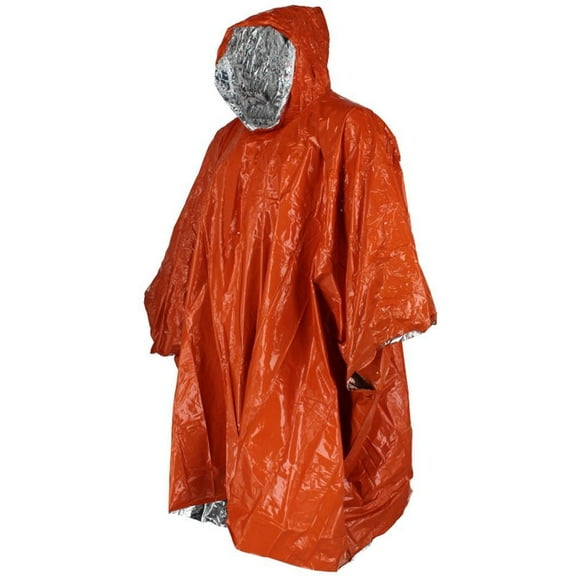 SE Adult Aluminized Thermal Reusable Rain Poncho