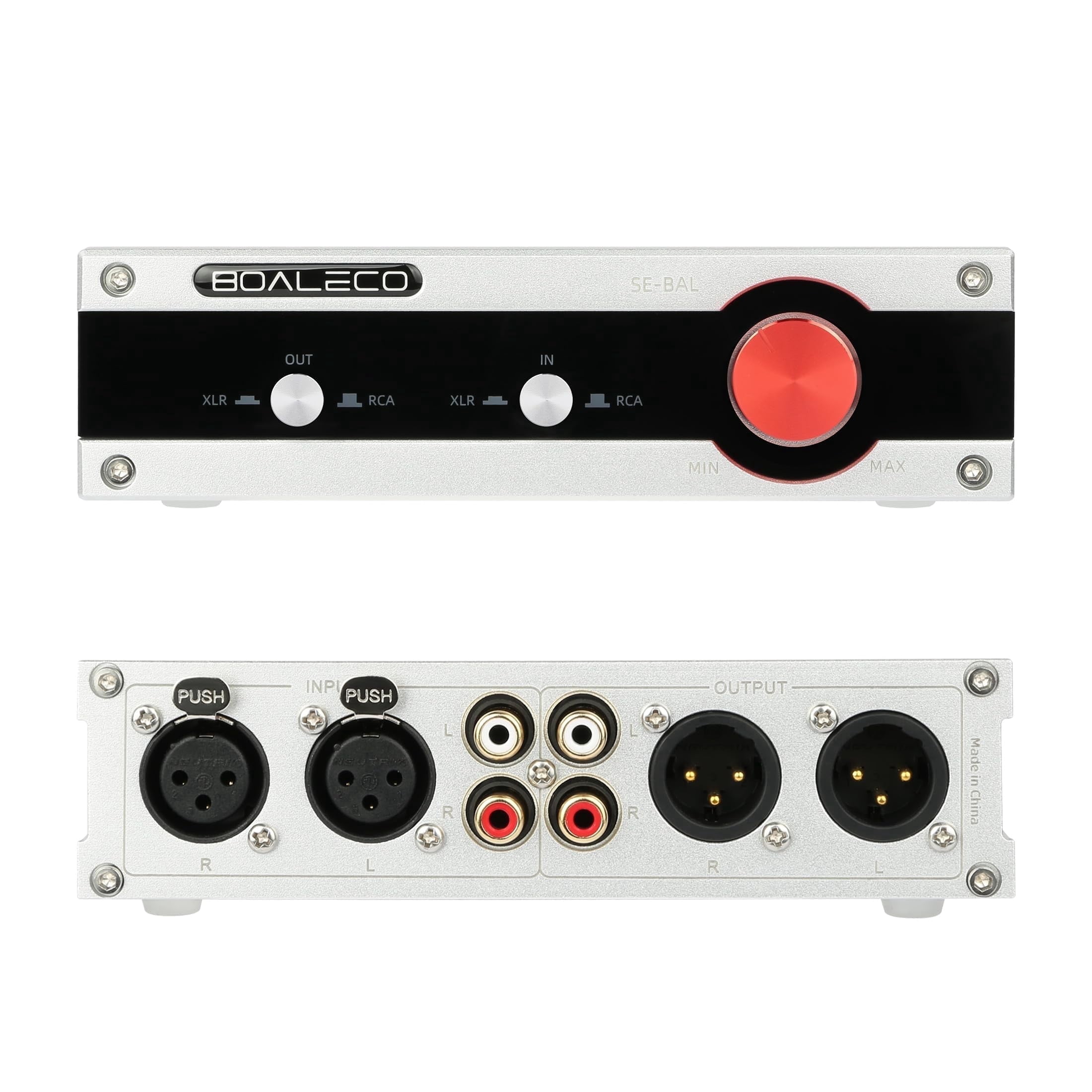 BOALECO SE-BAL Audio Switch RCA XLR 2-IN-2-OUT，Premium Selector ...