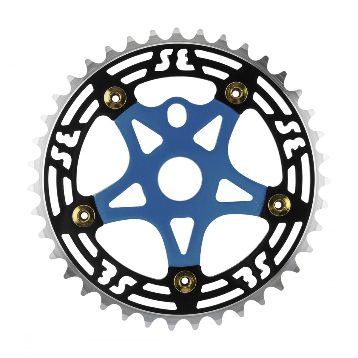 SE BIKES CHAINRING SE BIKES 1pc 39T 1/8 ALY w/SPIDER BK/BU CP