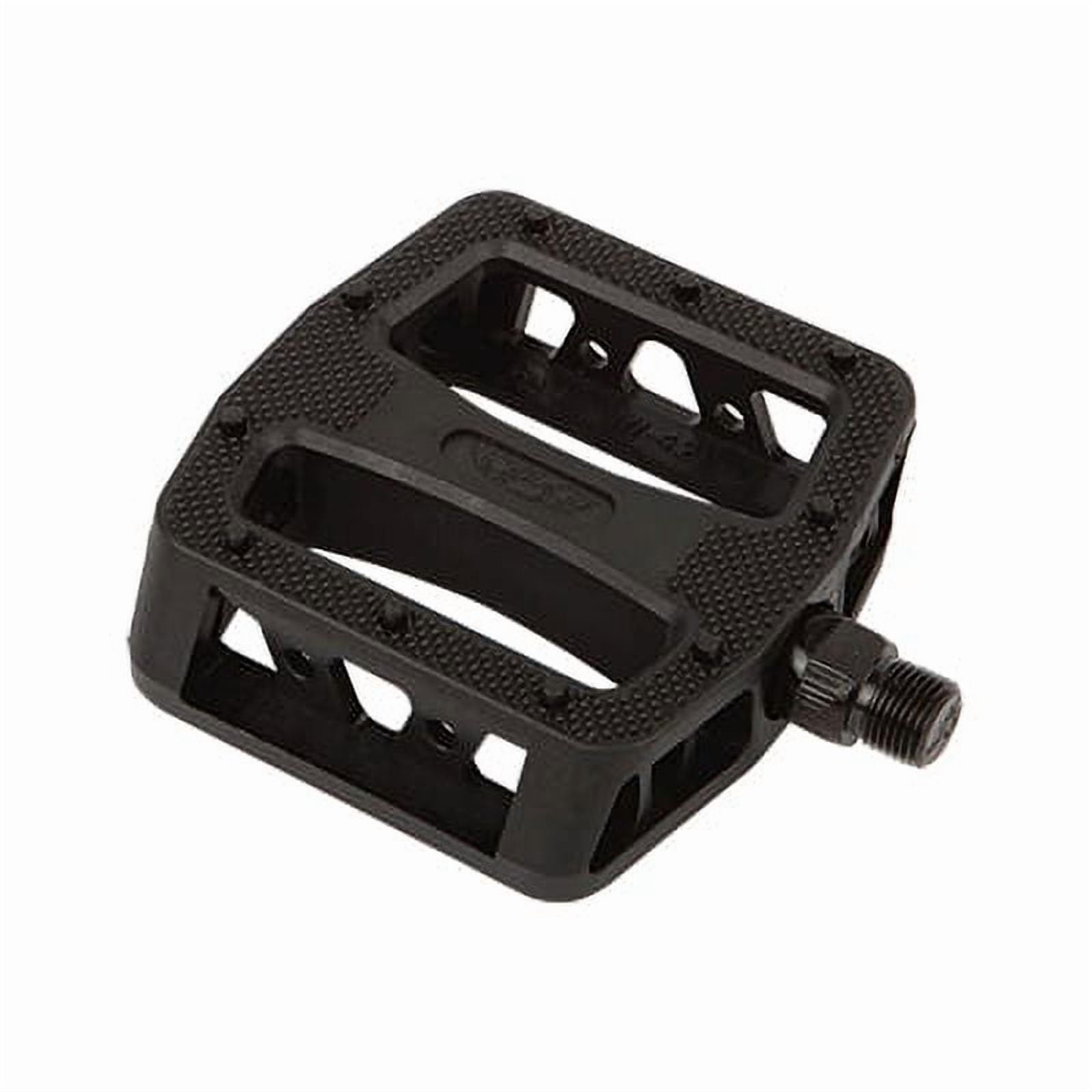 SE Bikes 12 O-Clock Platform Pedals 9/16" Chomoly Axle Nylon Molded Pins Black