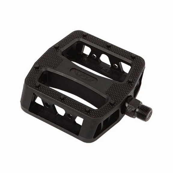 SE Bikes 12 O-Clock Platform Pedals 9/16" Chomoly Axle Nylon Molded Pins Black