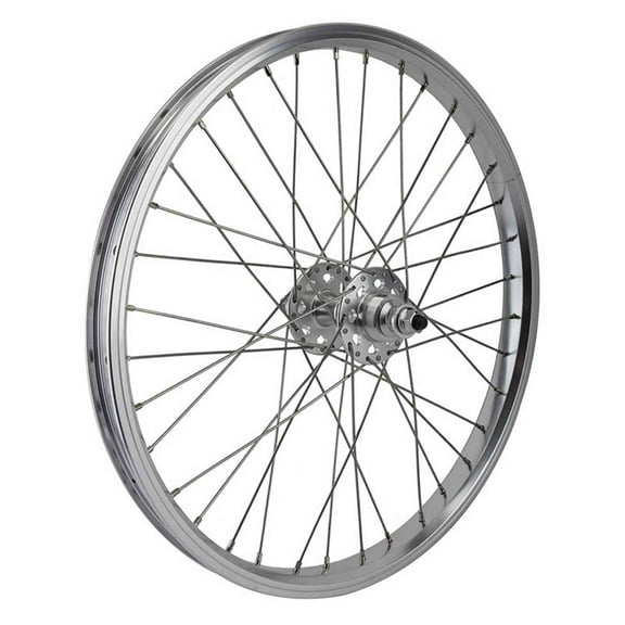 SE Bikes 20in Rear Wheel 20x1.75" Silver 36H 1-speed Freewheel 3/8" 110mm 20"