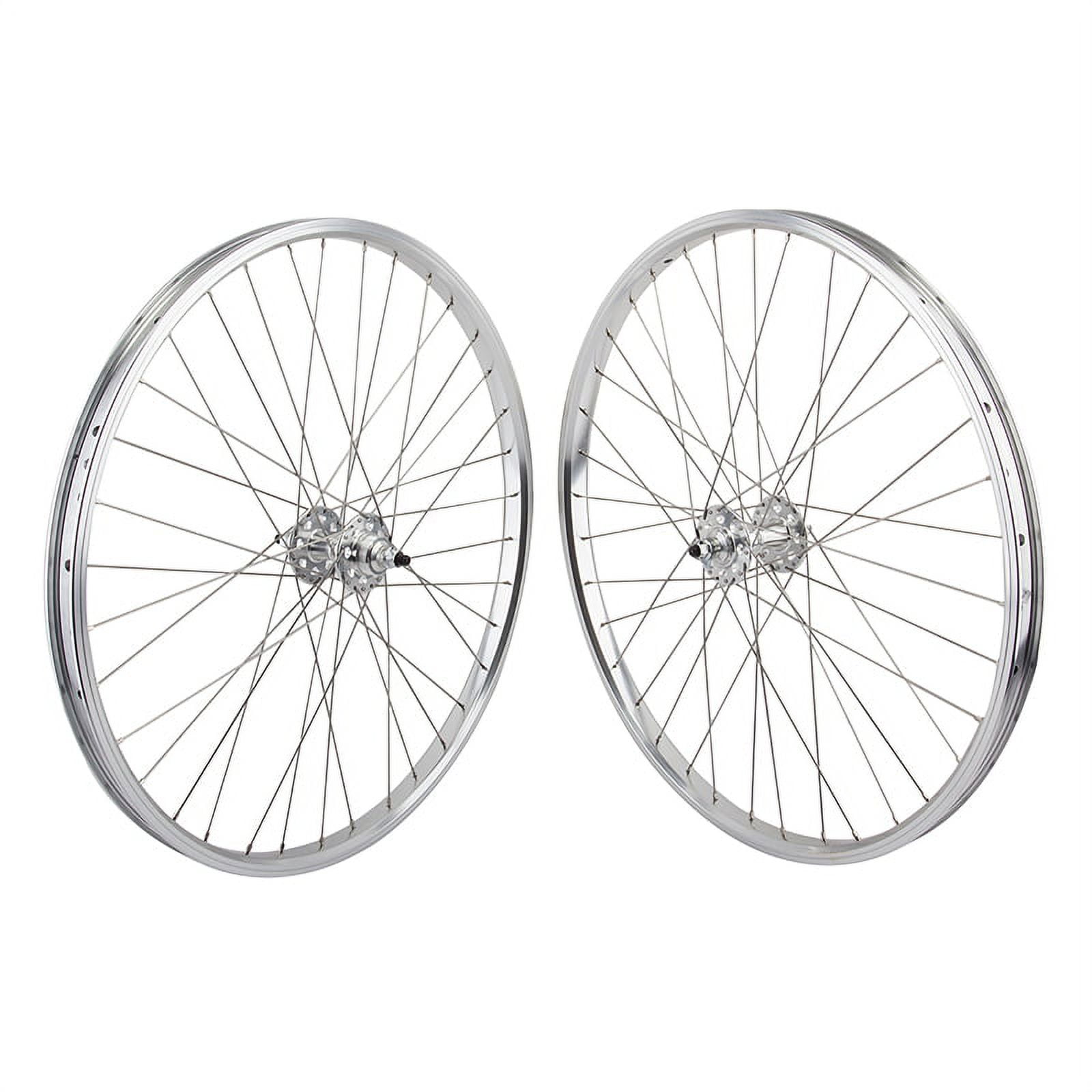 SE Bikes 26in BMX Wheelset 26x1.75 Silver Bolt On 3 8 100 110mm 1s Freewheel Walmart