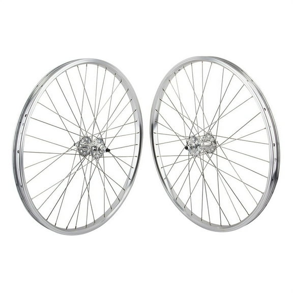 Se Bikes J24SG Wheelset 26in B/O 3/8inx100-110mm FW Rim Brake Clincher Silver