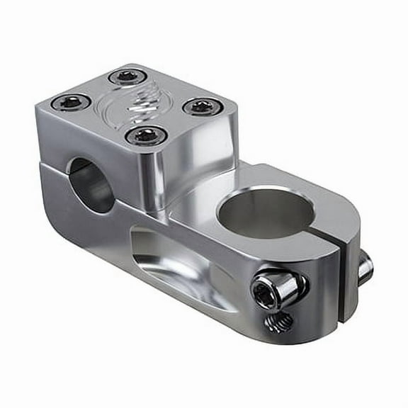 Se Bikes Narler Stem Clamp 22.2mm Length 55mm Angle 0 Deg Silver Aluminum BMX