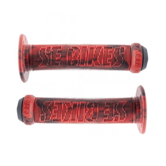 Se Bikes Bike Life Grips w/ Flange Red Swirl 138mm
