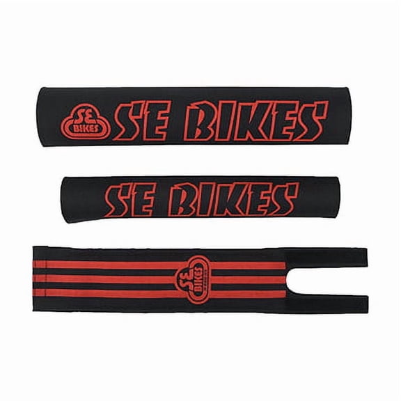SE Bikes SE Logo Frame Pad Set Black/Red