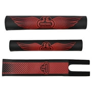 SE Bikes Wing Bike Frame Pad Set Wing Fade Black/Red