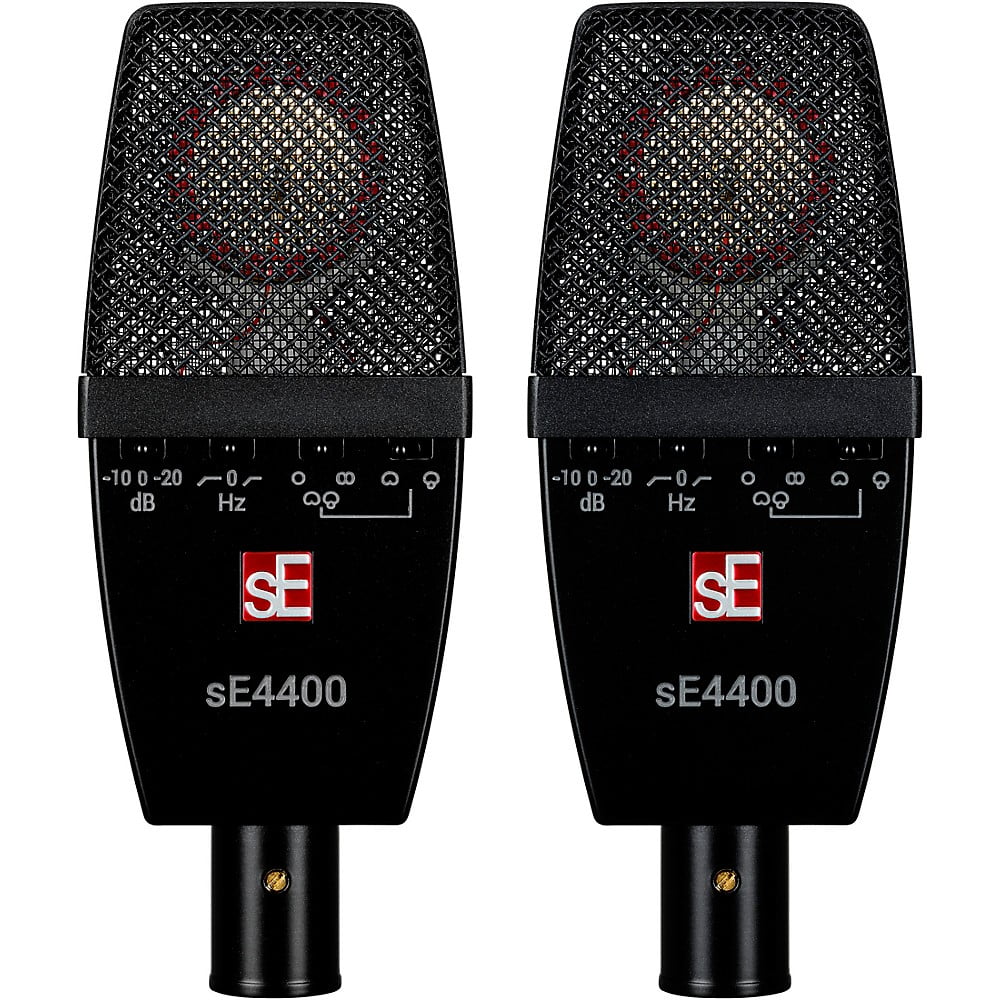 SE Electronics SE4400-PAIR-U Factory Matched Pair of SE4400 Diaphragm Condenser Microphone - Large