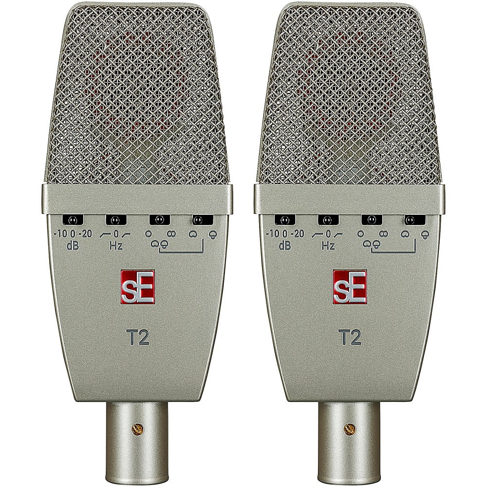 SE Electronics T2-PAIR Pair of T2 Large Diaphragm Condenser Microphone