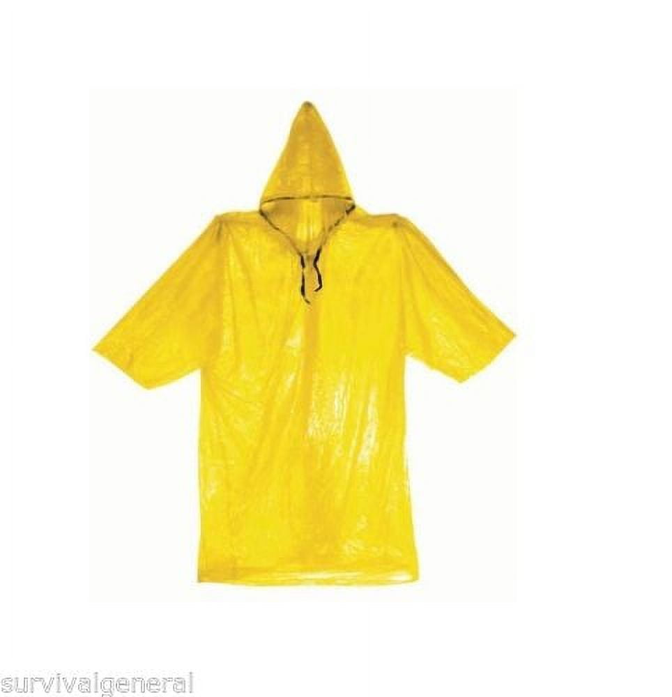 SE Emergency Rain Poncho Yellow Waterproof