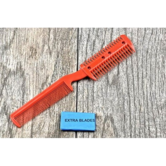 SE FC1003 Razor Comb for Hair Cutting with Extra Blades, Colors May Vary