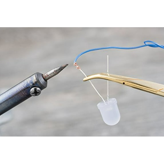 SE Gold Colored 5" Self-Locking Curved Forceps - 653GFC