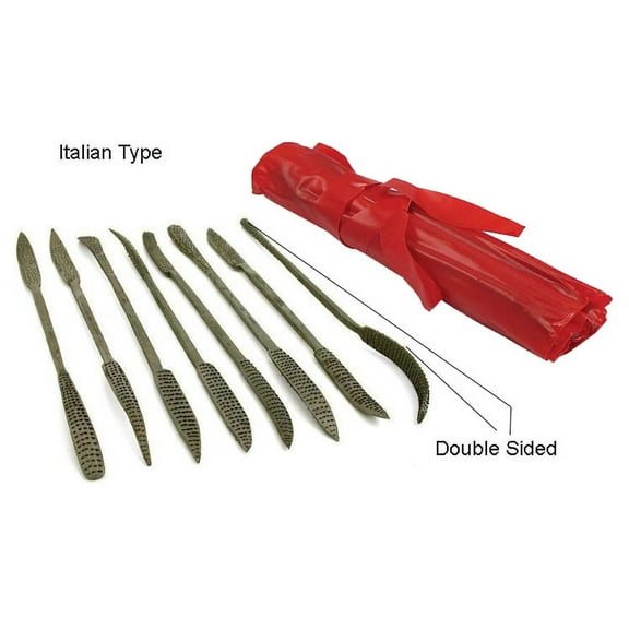 8 Piece Riffler Rasp Set