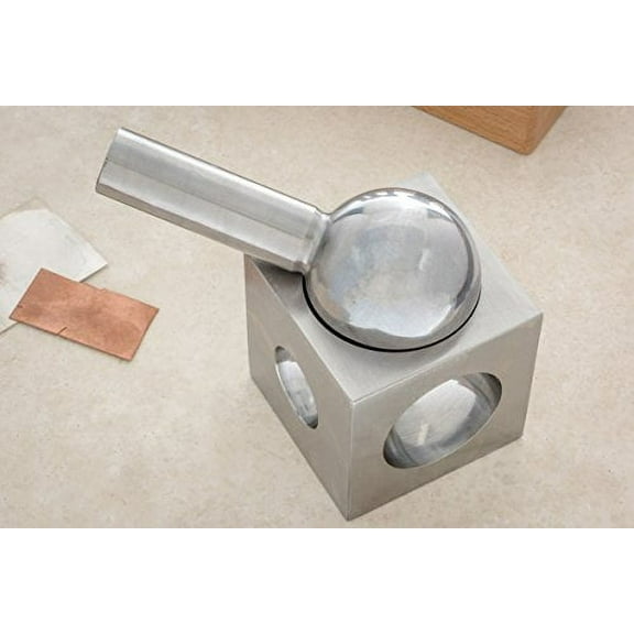 SE Jumbo Dapping Block and Punch Set with Wooden Storage Stand (7 PC.) - JT34607-7WB