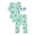 thumbnail image 1 of Stitch Baby Boys Christmas Graphic Bodysuit and Jogger Pants Set, 2-Piece, Sizes 0M-12M, 1 of 8