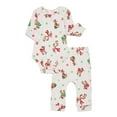 thumbnail image 1 of Rudolph Baby Boys Christmas Graphic Bodysuit and Jogger Pants Set, 2-Piece, Sizes 0M-12M, 1 of 6