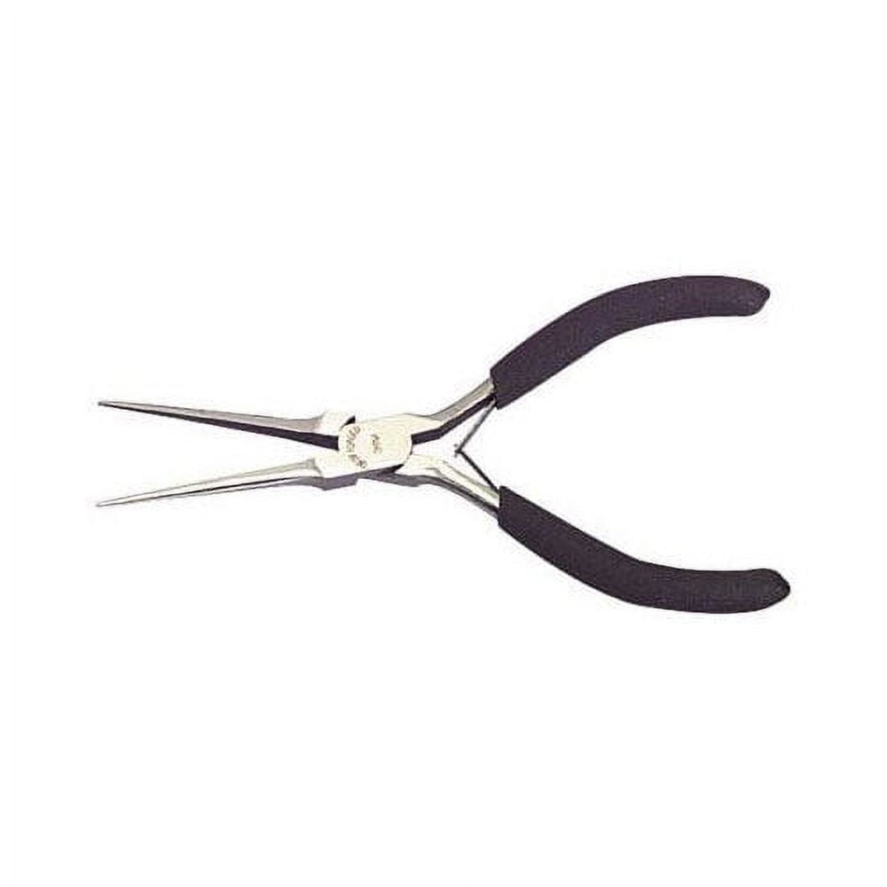 Kendo 6-Pieces Mini Pliers Set - Long, Bent, Needle Nose, Diagonal, End Cut, Combination - Spring Loaded Handle, 4.5 inch - Mechanic, Craftsman Basic