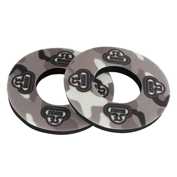 SE Racing CAMO old school BMX bicycle foam grip donuts URBAN BLACK WHITE GREY