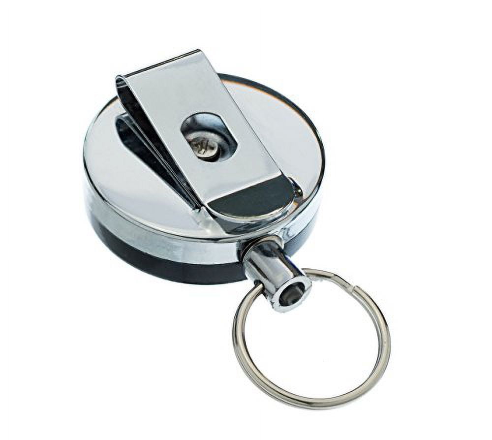 SE Retractable Key Ring with Clip (12-Pack) - P202PK-12