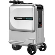 SE3miniT 20 Inch Electrical Riding On Suitcases Luggage Scooters Carry On Smart Luggage Silver