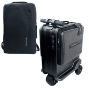Airwheel SE3miniT and Global DRT 20 Inch Adult 2-Piece Hybrid Luggage Sets, Black